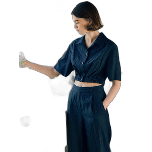 韩国直邮LOEUVRE 女士女衬衫 Crease Bending Shirt SW2MB623-24