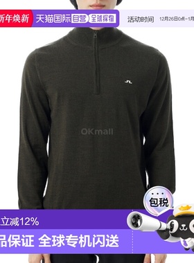 韩国直邮J.LINDEBERG Kian 拉链毛衣 (GMKW12908-M354) 针织衫/背