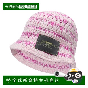 渔夫帽 韩国直邮GANNI 针织钩针渔夫帽 A6665 999