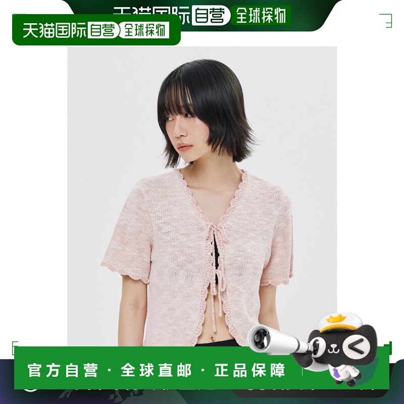韩国直邮ROMANTIC CROWN 女士毛针织衫DOUBLE RIBBON LACE CARDIGA