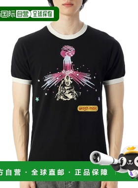 韩国直邮KAPITAL 泽西林格 T 恤 (K2504SC188 黑色)男装