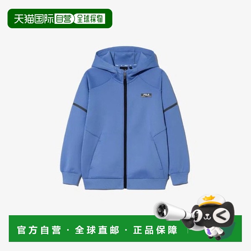 韩国直邮FILA Wheela 儿童连帽拉链 KQC FK2FTG3301M-LBU PF 填充