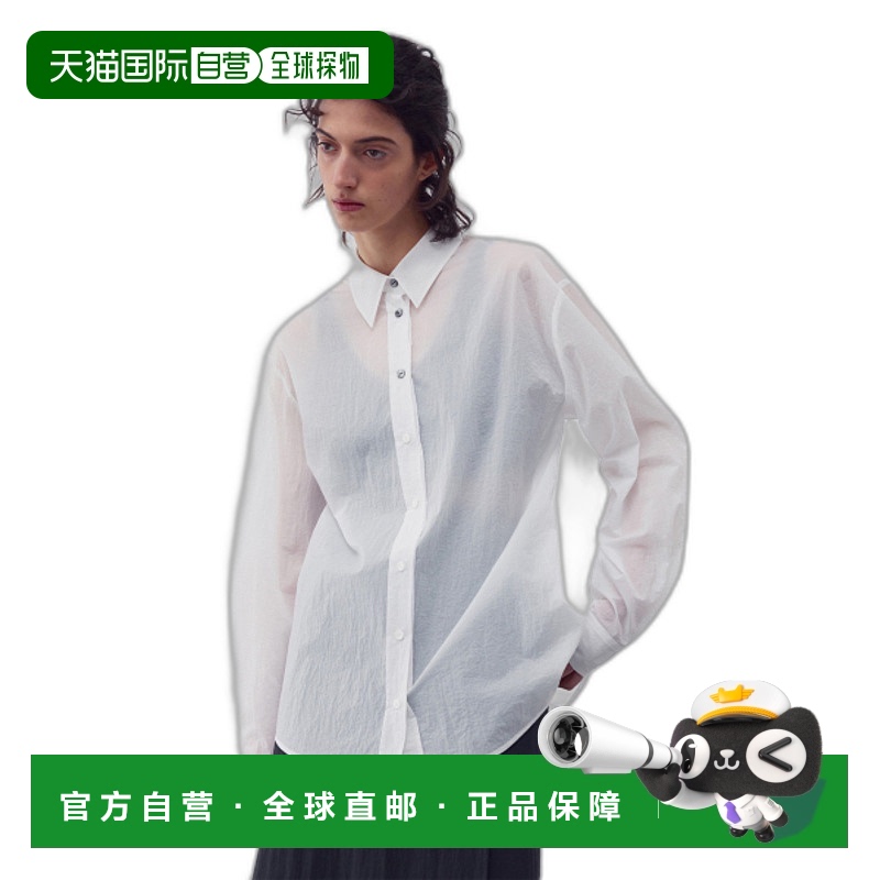 韩国直邮RE RHEE 女士女衬衫RQ2STO039-0-WH OPEN BACK BUTTON DETA