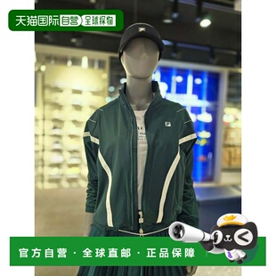 韩国直邮FILA [坡州分店] Wheela 女式弧形拼色风衣（FS2JKG3351F