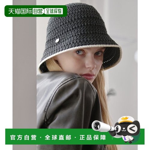 韩国直邮J.ESTINA 秋冬新款精致百搭遮阳帽渔夫帽CC针织高端正品