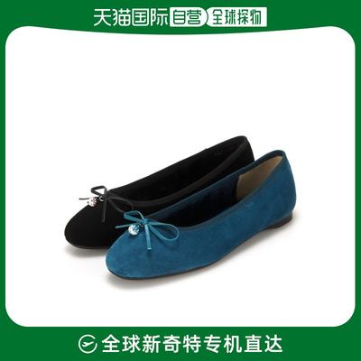 韩国直邮[babara] Barbara Jeweled Basic Suede Flats BBC501BK,