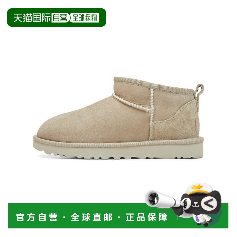 韩国直邮UGG雪地靴女秋冬棕色圆头防水防滑一脚蹬保暖1116109SAN