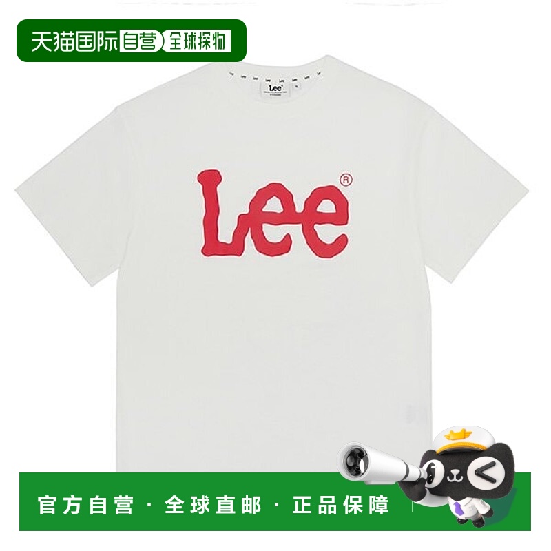 韩国直邮LEE 李-大抽搐标志T恤 红色 LE2402ST01RD