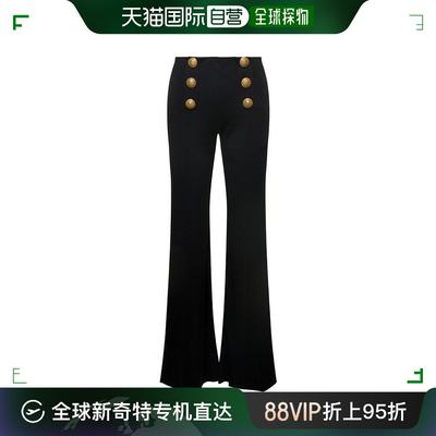 韩国直邮BALMAIN23FW直筒裤女BF1PO121KB410PA Black