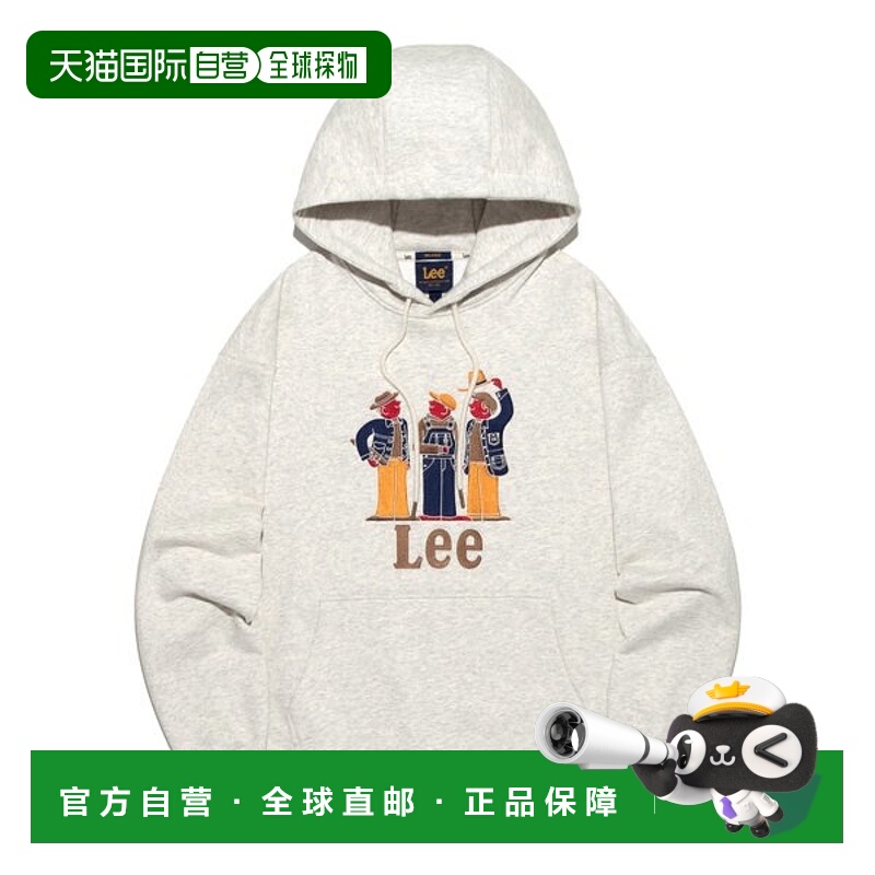 韩国直邮LEE 李氏兄弟刺绣连帽衫 B1 LE2503HD09 OT