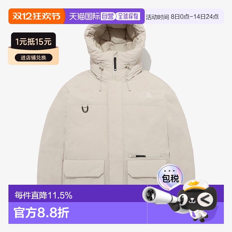 韩国直邮 The North Face北面户外休闲工装舒适羽绒服NJ1DQ64B