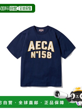 韩国直邮AECA WHITE 男士T恤AWCMSSBDTTSSO015A2LB TEAM AECA HAL