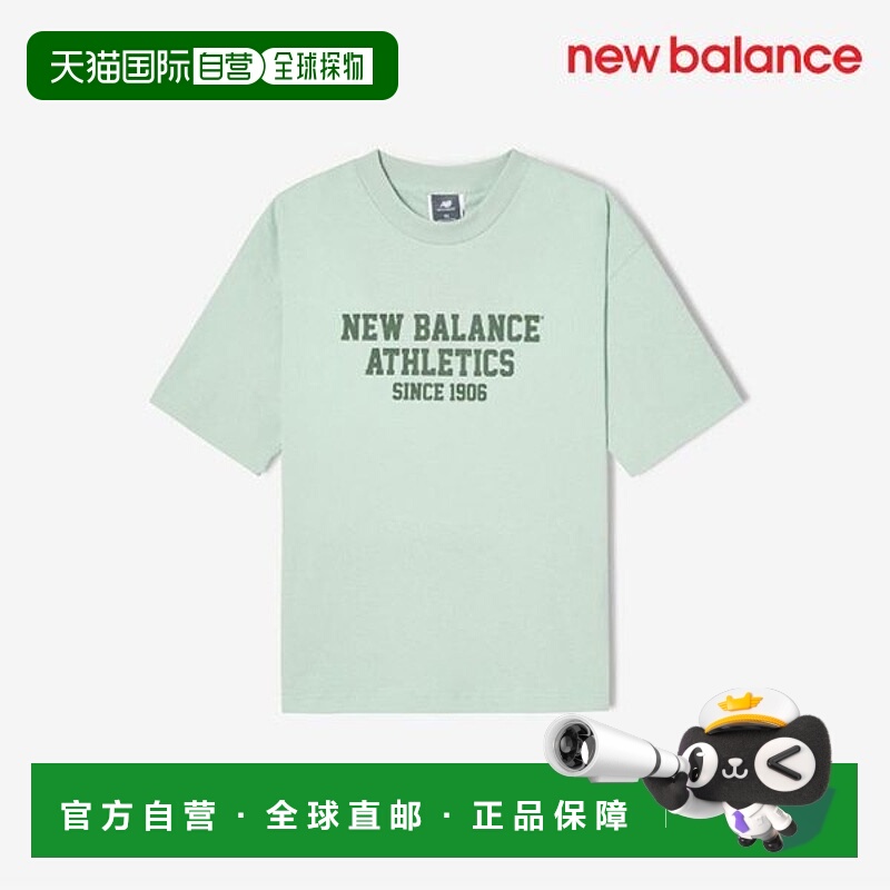 韩国直邮NEW BALANCE 短袖 T 恤 U6 NBNEF2V332 48 WT51909 W 运