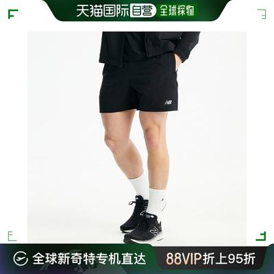 韩国直邮New Balance 运动T恤 [Running] 4分 短裤子 男士 B1NBNV