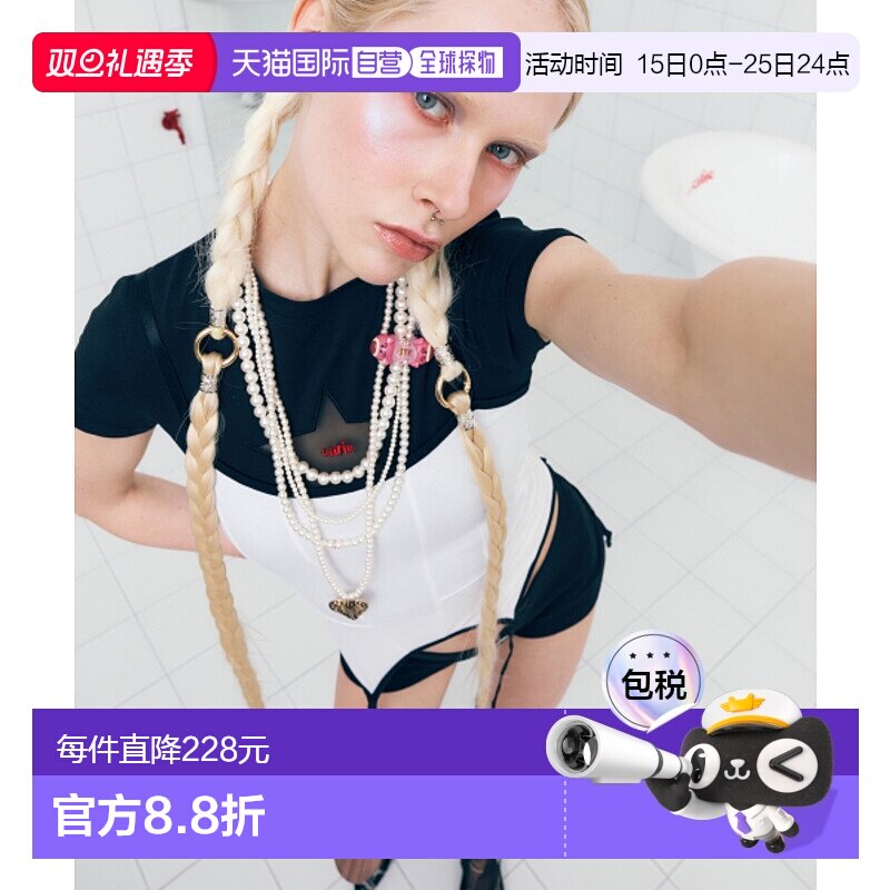 韩国直邮AS IF CALIE女士吊带衫CA25ASL001WHF CORSET SLEEVELESS