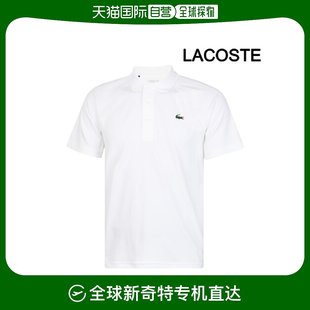 白色 短袖 LACOSTE POLO 男士 无肩 韩国直邮 基本款 领子T恤