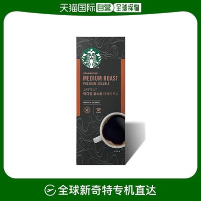 韩国直邮STARBUCKS星巴克速溶中度烘焙浓郁香醇咖啡粉1.1gx150