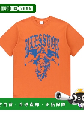 韩国直邮MAHAGRID街头潮牌24年新款美式复古校园休闲T恤MG2EMMT53