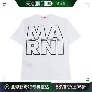短袖 0M100 M00791 韩国直邮Marni 48843 Logo 儿童 M00L9 T恤