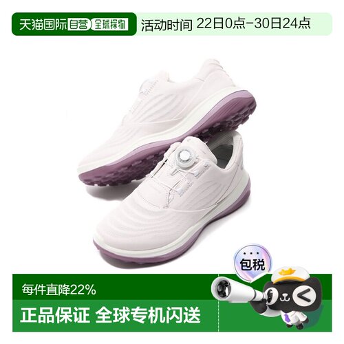 韩国直邮ECCO爱步女款GOLF LT1无钉高尔夫球鞋皮革(132763-01695)