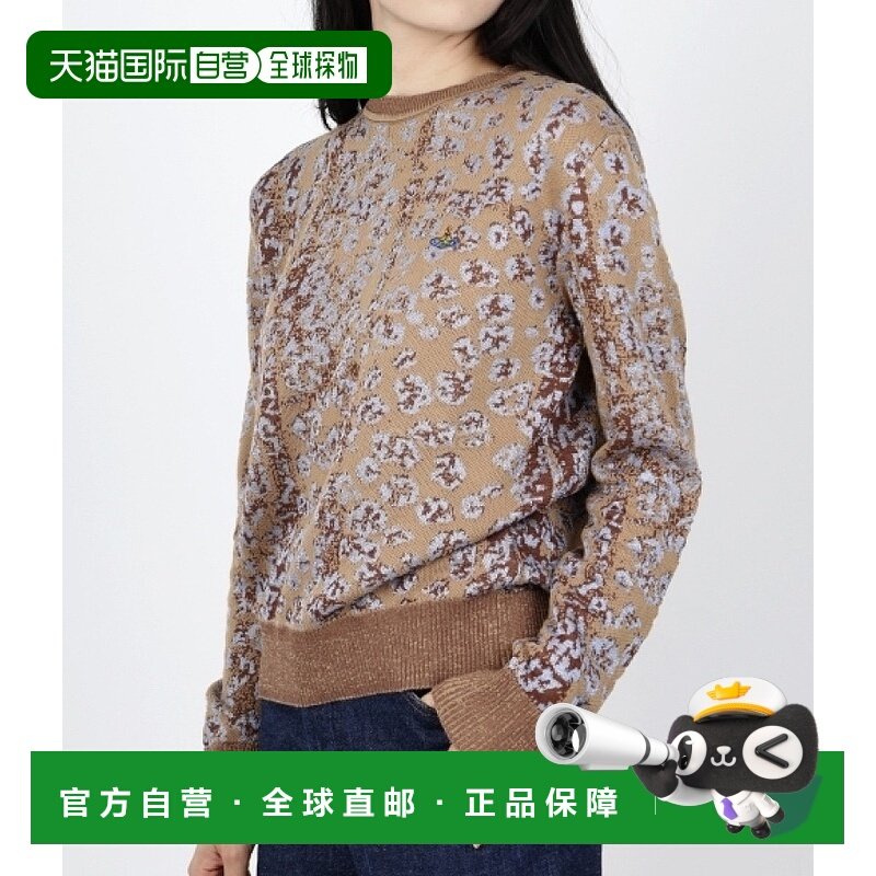 韩国直邮Vivienne Westwood LEO 圆领针织衫 女士套头针织衫 2023