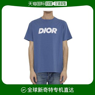 BLUE T恤男483J696D0847 DIOR24FW短袖 韩国直邮CHRISTIAN