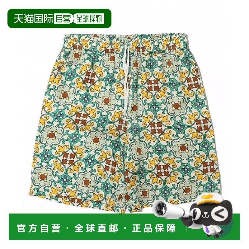 韩国直邮DROLE DE MONSIEUR 彩陶系列 绿色短裤 休闲裤 BBS122-VI