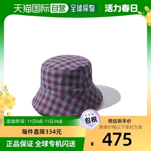 方格模式 帽子 customellow 韩国直邮 CARAX22992紫色