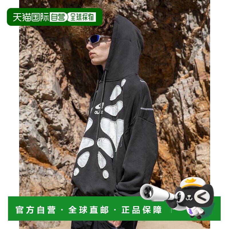 韩国直邮GLACK 公用连帽衫GHD003GR纯棉休闲时尚潮流百搭 高级感