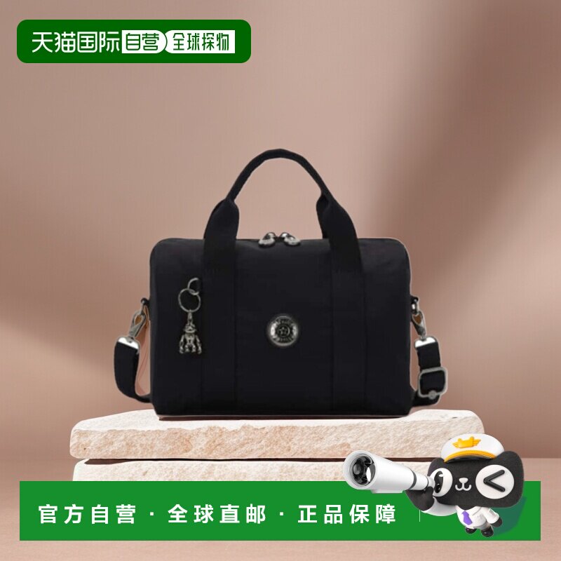 韩国直邮kipling 黑色斜挎包 旅行包 BinaM KOABT04 EDBK尼龙