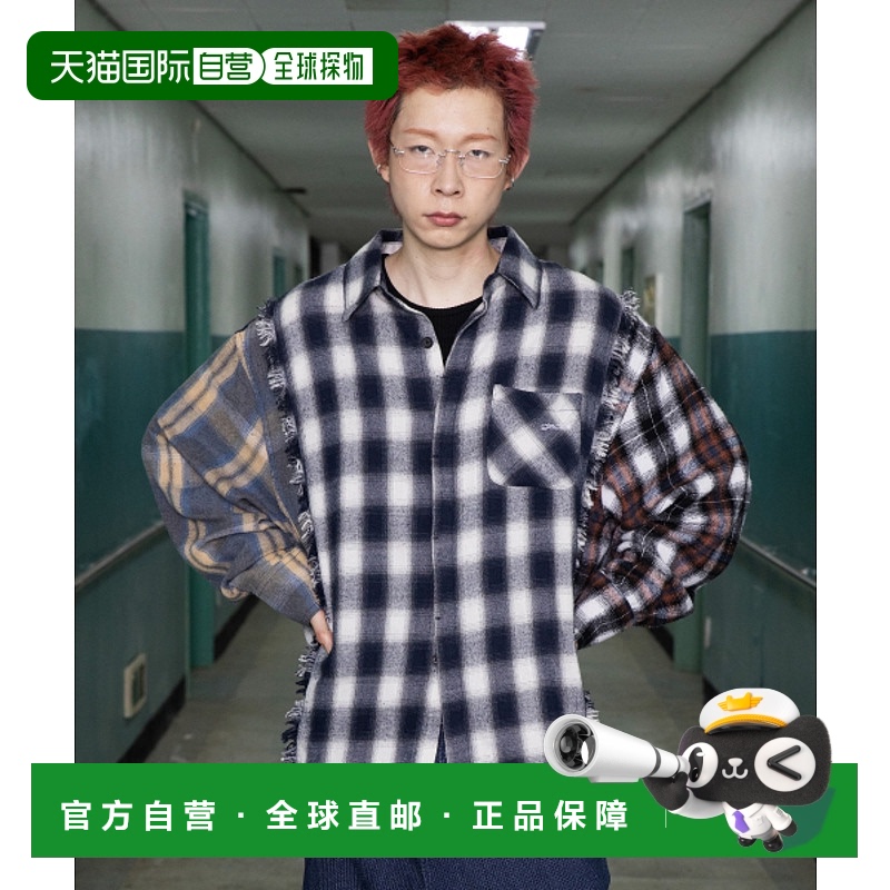 韩国直邮GLACK 男士男衬衫GS005BL潮流时尚休闲舒适百搭 高级感