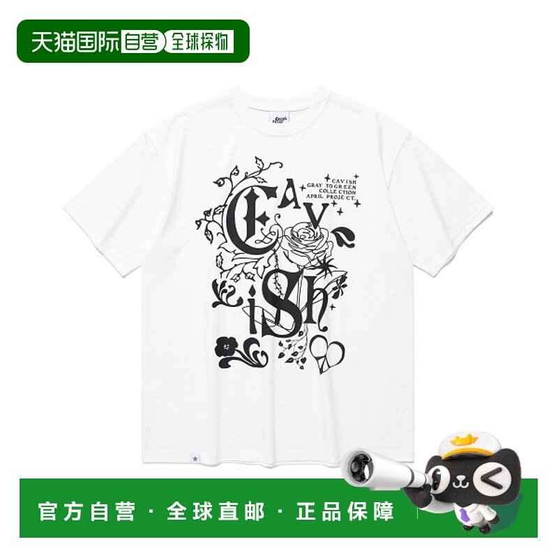 韩国直邮CAVISH 公用T恤CV2EMUT521BWH IVY SS TEE WHITE(CV2EMUT