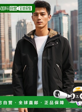 韩国直邮Mackage男女款羽绒服黑色连帽拉链经典舒适保暖DIXON-F
