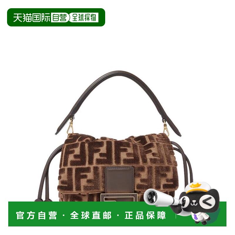韩国直邮Fendi 斜挎包 8BS105AT14F0L1B 深棕色