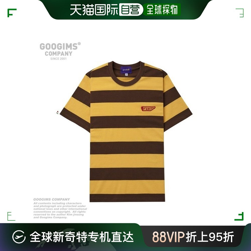 韩国直邮GOOGIMS衬衫[GUMZZI] 0742_YBR条纹短袖T恤