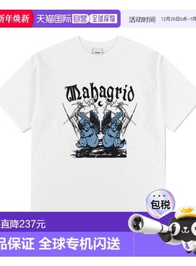 韩国直邮MAHAGRID 男士T恤MG2EMMT537AWH SLEEPING ANGELS TEE WH