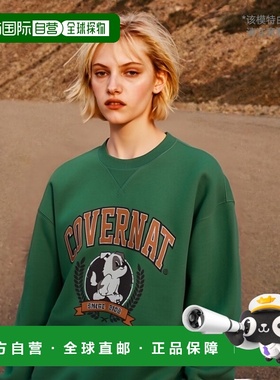 韩国直邮COVERNAT 卫衣CO2303CR07GN公用BORDER COLLIE SWEATSHIR