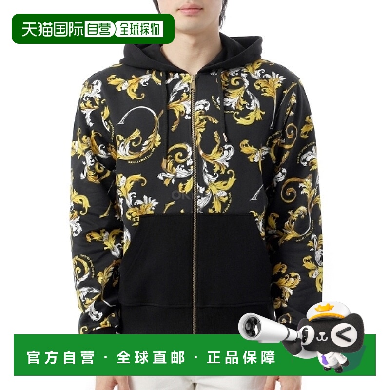 韩国直邮VERSACE Outline Barocco 拉链连帽衫 (78GAI3Z1 FS189 G