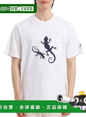 韩国直邮Engineered Garments 印花十字圆领T恤 B - 白色 - 壁虎