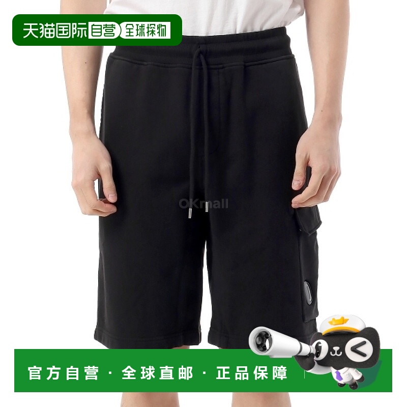 韩国直邮CP COMPANY 棉质斜纹羊毛徽标短裤（18CMSB101A 110044G