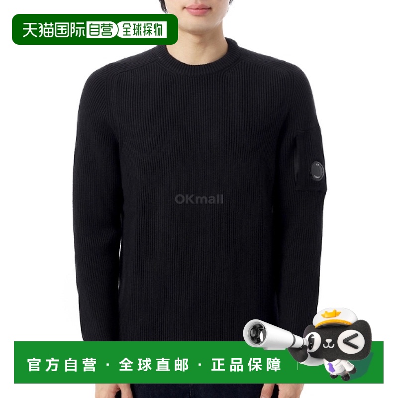 韩国直邮CP COMPANY 全罗纹圆领镜片毛衣 (19CMKN015A 006608A 99