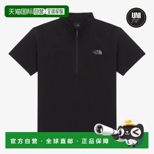 NORTH 男女同款 FACE 纯色T恤 黑色 宽松短袖 韩国直邮北面THE