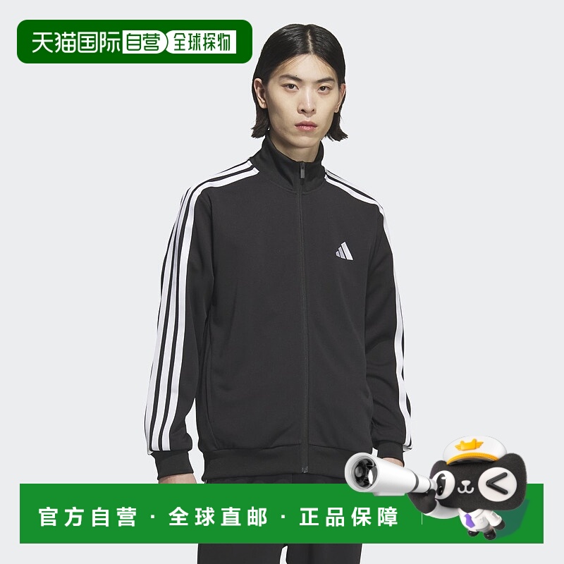 韩国直邮adidas 夹克 3S 运动常规版型双面针织 JV6977新款