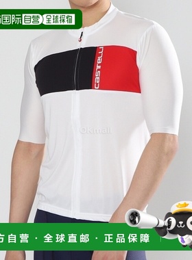 韩国直邮Castelli骑行服上衣白色短袖速干透气吸汗4522023-065
