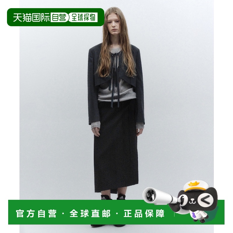 韩国直邮INSILENCE女款街头复古酷帅时髦设计师新款半身裙IW2D2SK
