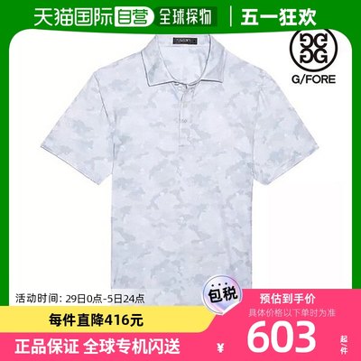 韩国直邮GFORE 高尔夫服装 [G-FORE] 男性camo机恤薄有领T恤衫