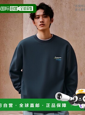 韩国直邮COVERNAT 卫衣CO2303CR04BL公用FLEECED MULTI LOGO SWEA