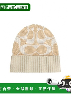 韩国直邮Coach蔻驰 士帽子306219666CO100440CAMEL高级感正品