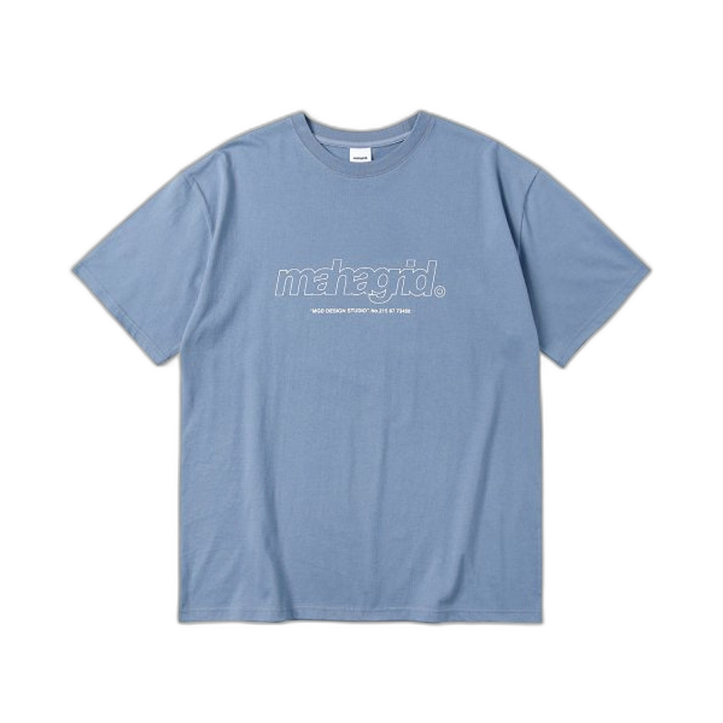 韩国直邮MAHAGRID 新款潮牌日常休闲百搭短袖t恤MG2CMMT508ALB