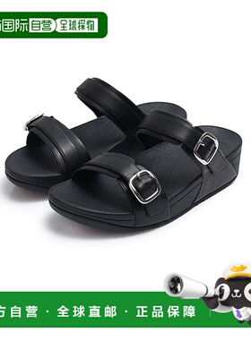 韩国直邮FITFLOP Lulu Adjustable 真皮女士凉鞋拖鞋 黑色 ES7-09